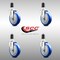 Service Caster 5 Inch 316SS Blue Polyurethane Swivel 1-1/2 Inch Expanding Stem Caster Set SCC SCC-SS316EX20S514-PPUB-BLUE-112-4 - alternate 2